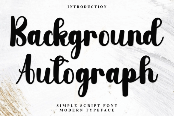 Background Autograph: A Handwritten Font for Authentic Branding