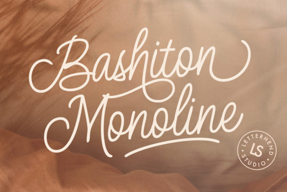 Bashiton Monoline: A Vintage Script with Modern Appeal