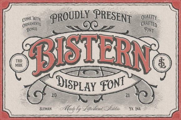 Bistern: A Victorian Display Font for Modern Creators