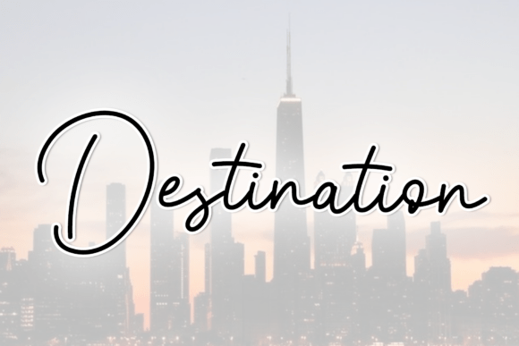 Destination Font: A Handwritten Typeface for Authentic Branding