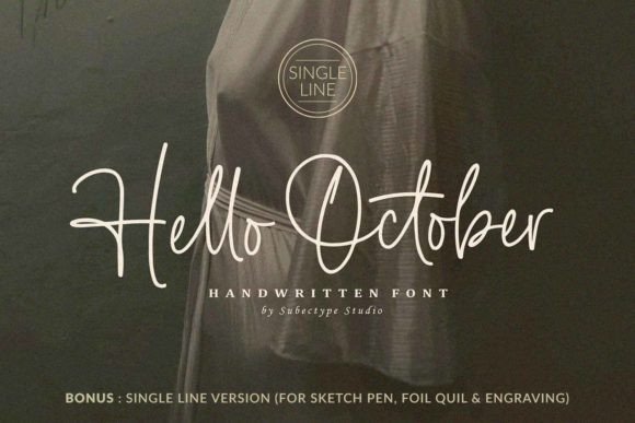 Embrace the Charm of the Hello October Handwritten Font