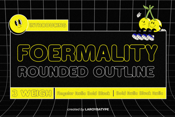 Foermality Rounded Outline: A Playful, Modern Font for Creative Projects