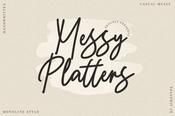 Messy Platters: The Handwritten Font with Heart