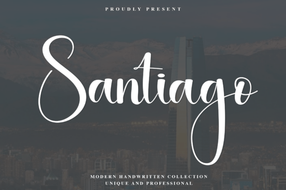 Santiago: A Script Font for Modern, Elegant Branding