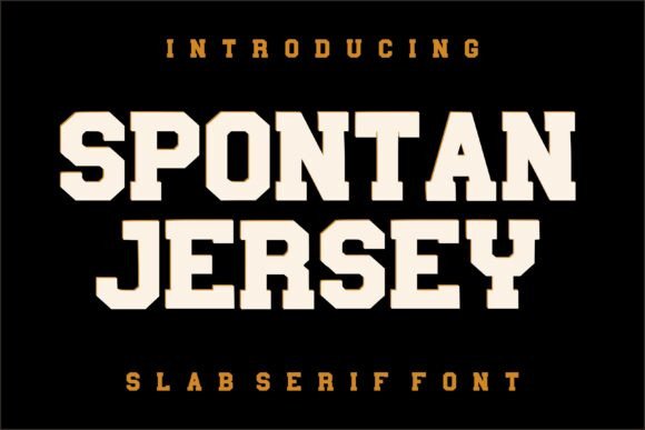 Spontan Jersey: The Bold Typeface for Athletic Branding